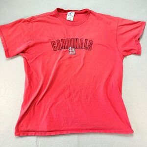 Logo Athletic Cardinals T-Shirt Embroidered Graphic‎ Tee XL